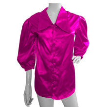 Button Down shirt Fancy Satin shirt S90 - Regular Size 2