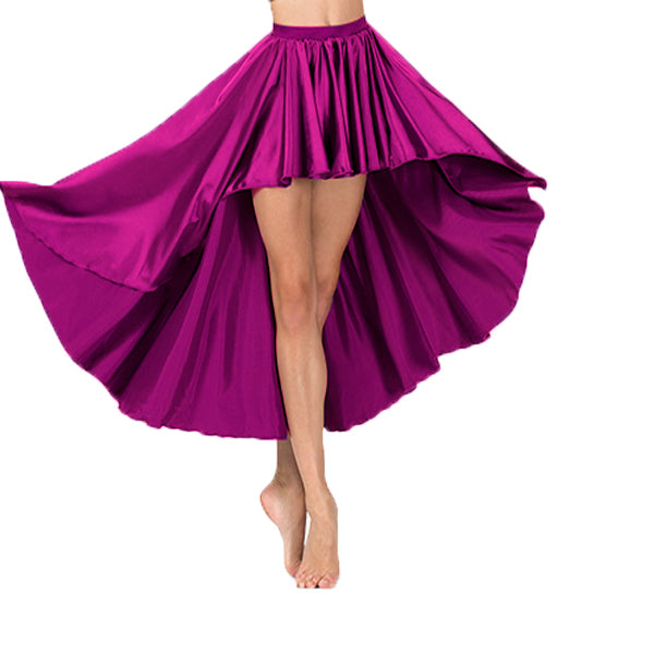 Satin Asymmetrical Skirt S74 - Regular Size 2