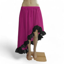 Chiffon sheer Assymetrical Skirt With Frill C22 - Regular Size 1