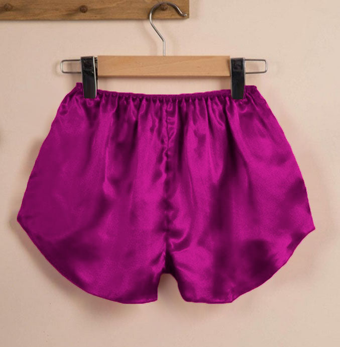 Satin Short Mini Pant For Girls Night wear S78 - Regular Size 2