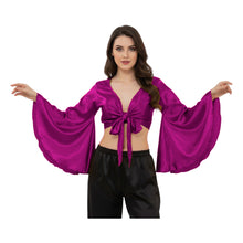 Satin Belly Dance Top | Self-Tie Choli Haut S-3XL | 41 Colors S29