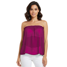 Chiffon Sheer Tube Top | Layering Bandeau S-5XL | 30 Colors C65