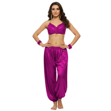 Satin Belly Dance Harem Pants | Flowy Trousers S-3XL | 41 Colors S10