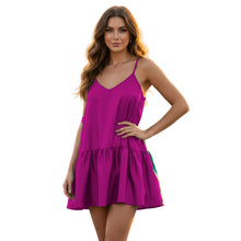 Purple Satin Elegant Flow Gown, rich color formal dress.