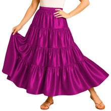 Ultimate Satin 32 Yard 4 Tier Skirt | Pro Belly Dance S-3XL S30