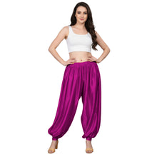 Red Satin Aladdin Dance Trousers, dramatic costume pants.