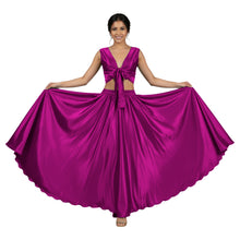 Pink Satin Skirt Set, cute belly dance outfit.