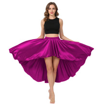Satin Asymmetrical High-Low Skirt | Flowy Maxi S-5XL | 41 Colors S47