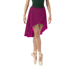 Chiffon High-Low Ballet Skirt | Asymmetrical Dance Wrap Skirt for Women | 30 Colors, S-5XL C41