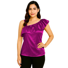 Satin Sleeveless Fancy Top | Party & Evening Wear S-3XL | 41 Colors S87