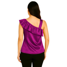 Satin Sleeveless Fancy Top | Party & Evening Wear S-3XL | 41 Colors S87