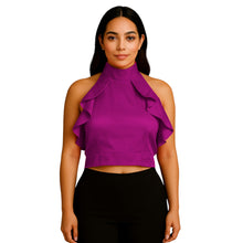 Satin Crop Top | Fancy Party Wear Blouse S-3XL | 41 Colors S92
