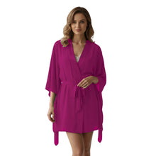 Chiffon Sheer Nightwear Bathrobe | Lingerie Robe S-5XL | 30 Colors C46