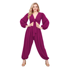 Belly Dance Costume Set: Ruffle Top & Boohoo Harem Pants S-5XL C70