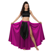 Satin A-Line Skirt w/ Side Slit | Flowy Dance Wear S-3XL | 41 Colors S39
