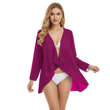 Chiffon Swimwear Cover Up Jacket | Sheer Beach Shrug S-5XL C77