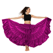 Ultimate Satin 25 Yard 4 Tier Skirt | Belly Dance Skirt S-5XL S20