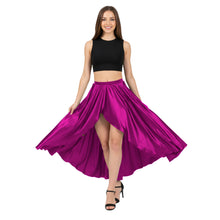 Satin Asymmetrical Wrap Skirt | High-Low Flow S-3XL | 41 Colors S72