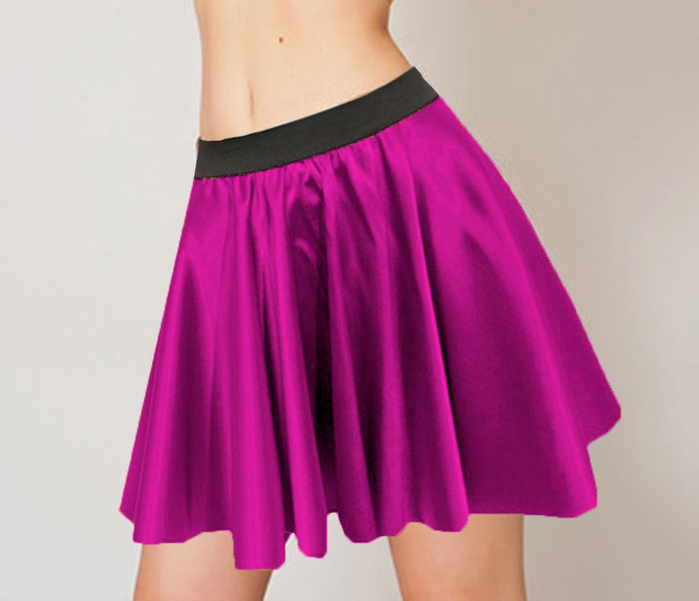 Satin Mini skirt S34 - Regular Size 2