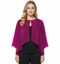 Chiffon Sheer Peplum Top | Flowy Blouse S-5XL | 30 Colors C48