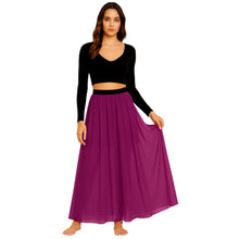 Chiffon Half Circle Belly Dance Skirt | S-5XL, 30 Colors | Flowy Maxi C32