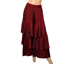 Satin Belly Dance 3 Layer Satin Palazzo Pants S97 - Regular Size 2