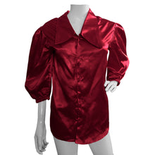 Button Down shirt Fancy Satin shirt S90 - Regular Size 2