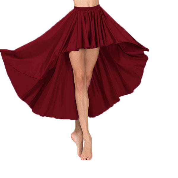 Satin Asymmetrical Skirt S74 - Regular Size 2