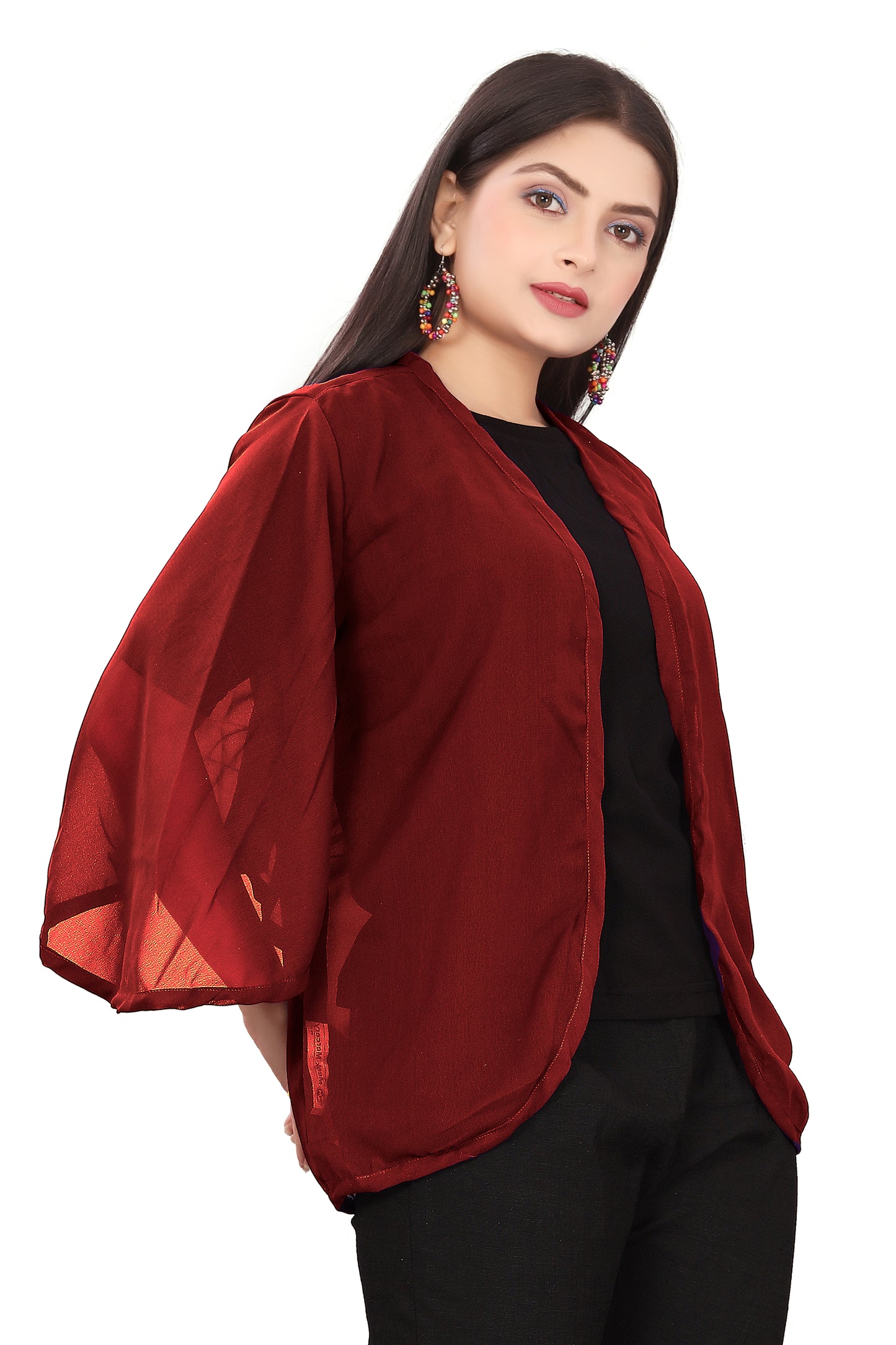 Women Chiffon Shrug / Jacket C51- Regular Size 1