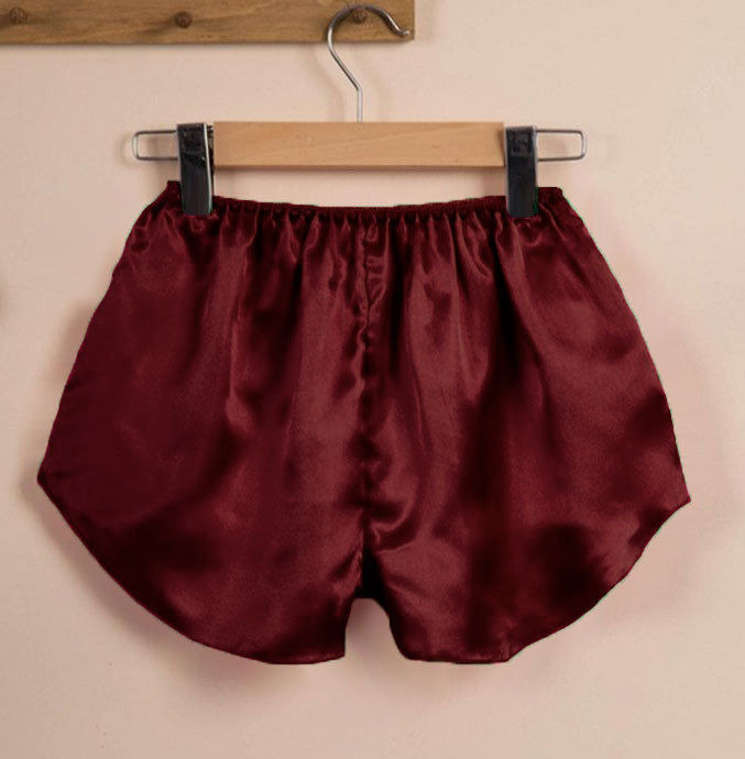 Satin Short Mini Pant For Girls Night wear S78 - Regular Size 2