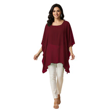 Chiffon Kaftan Top | Flowy Tunic Blouse S-5XL | 30 Colors C76