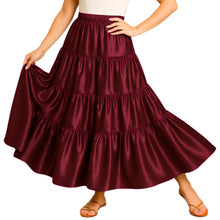 Ultimate Satin 32 Yard 4 Tier Skirt | Pro Belly Dance S-3XL S30