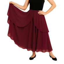 Chiffon 2 Layer Belly Dance Skirt | Flowy Fancy Costume S-5XL C75