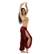 Satin Harem Pants w/ Side Slit | Belly Dance Flow S-3XL | 41 Colors S18
