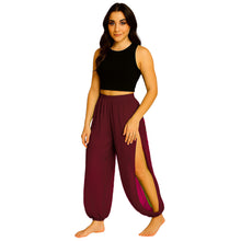 Sheer Chiffon Harem Yoga Pant | Flowing Belly Dance & Layering Trouser Side Cut harem Pant C19