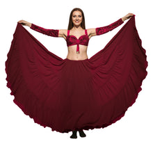 25 Yard 4-Tier Chiffon Belly Dance Skirt | Extreme Volume Sheer Dancewear C7