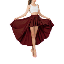Satin Asymmetrical High-Low Skirt | Flowy Maxi S-5XL | 41 Colors S74