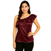 Satin Sleeveless Fancy Top | Party & Evening Wear S-3XL | 41 Colors S87