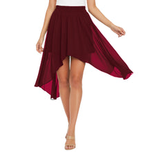 Flowy Chiffon Asymmetrical High-Low Maxi Skirt C38