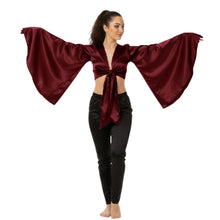Satin Belly Dance Top | Self-Tie Choli Haut S-3XL | 41 Colors S37