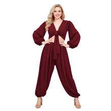 Belly Dance Costume Set: Ruffle Top & Boohoo Harem Pants S-5XL C70