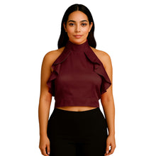 Satin Crop Top | Fancy Party Wear Blouse S-3XL | 41 Colors S92