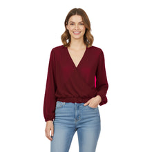 Chiffon V Neck Cover Top | Sheer Flowy Blouse S-5XL | 30 Colors C53