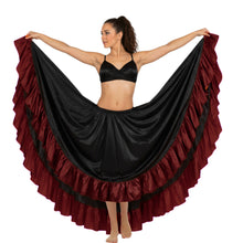 Satin 12 Yard Skirt w/ Frill | Full Volume Dance S-3XL | 41 Colors S22