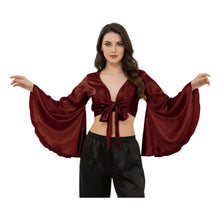 Satin Belly Dance Top | Self-Tie Choli Haut S-3XL | 41 Colors S29