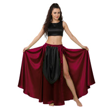 Satin A-Line Skirt w/ Side Slit | Flowy Dance Wear S-3XL | 41 Colors S39