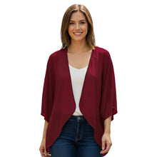Chiffon Long Sleeve Beach Shrug | Resort Cover-Up S-5XL | 30 Colors C51