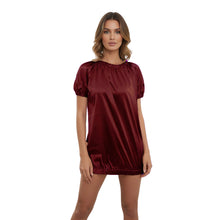 Satin Round Neck T-Shirt | Silky Short Sleeve Top S-3XL | 41 Colors S106
