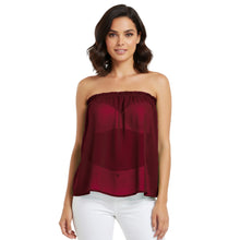 Chiffon Sheer Tube Top | Layering Bandeau S-5XL | 30 Colors C65
