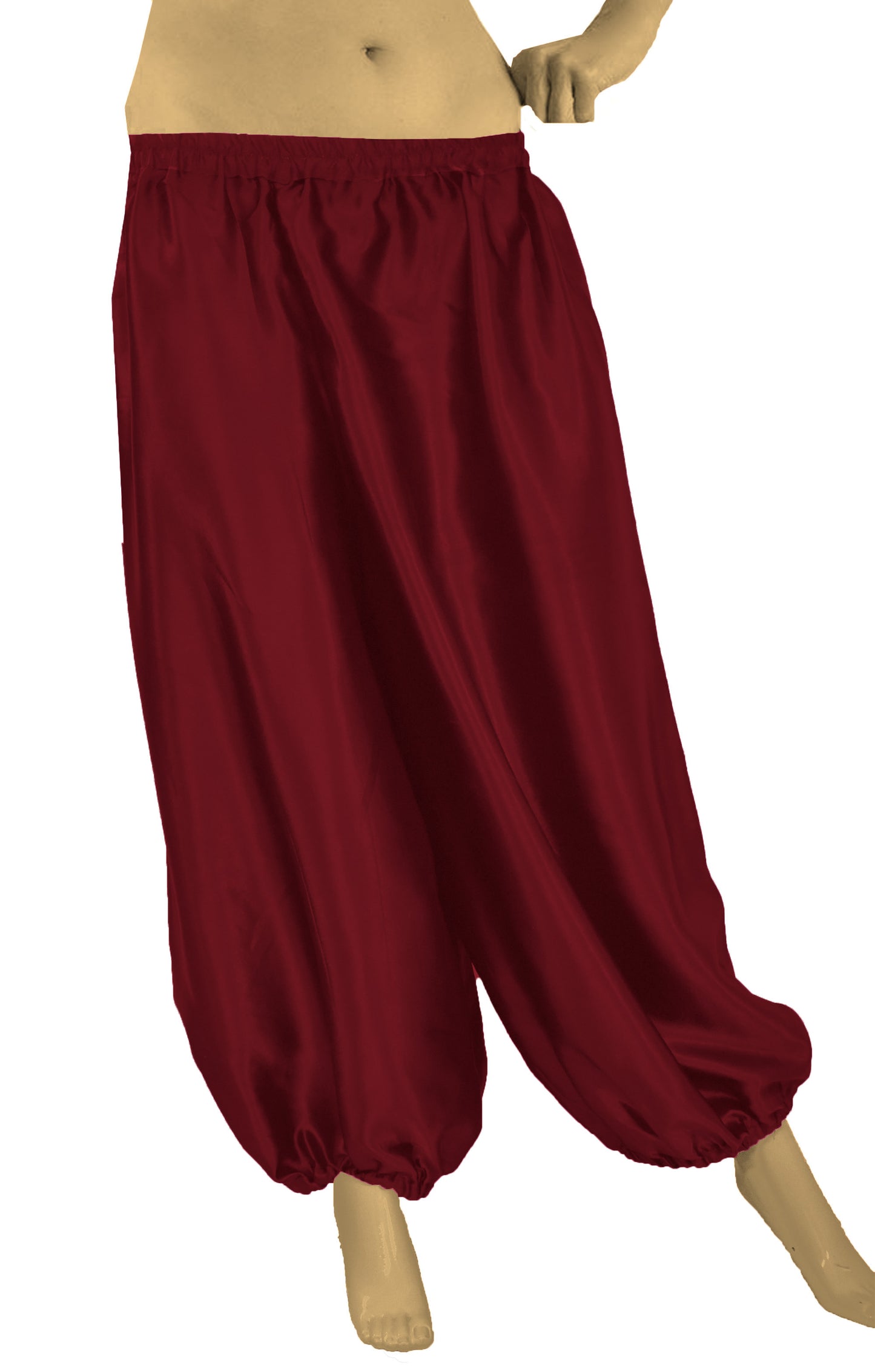 Satin Belly Dancing Harem Pant S66 - Regular Size 2